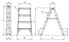 Drabina domowa aluminiowa DHR03